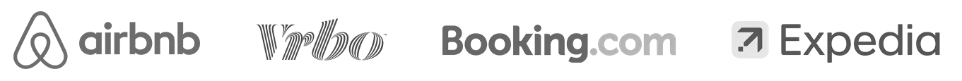 Airbnb, VRBO, Booking.com, Expedia